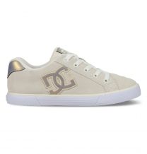 DC Shoes Women's Chelsea Skate Shoe Gold Metallic-T - DC01653710-GOLD