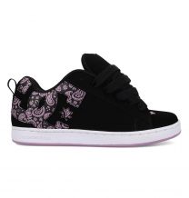 DC Shoes Women's COURT GRAFFIK Skate Shoe Black/Lavender - DC01662964-BLKLAV