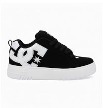 DC Shoes Women's COURT GRAFFIK Skate Shoe Black/Grey - DC02422004-BLKGRY