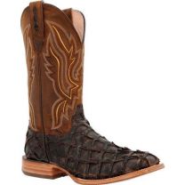 Durango Men's 12" Premium Exotics™ Western Boot Dark Brown Pirarucu - DDB0380