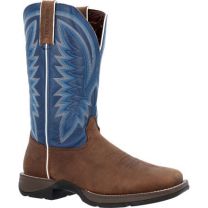 Durango Men's 12" Rebel™ by Durango Western Boot Saddle Brown/Denim Blue - DDB0429