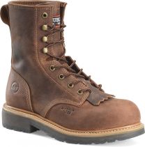 Double-H Boots Men’s 8” Judge Alloy Toe Lacer Work Boot Brown - DH4155