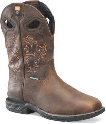 Double-H Boots Men's Redeemer 11" Waterproof Metatarsal Guard Wide Square Non-Metallic Composite Toe Roper Work Boot Brown - DH5379