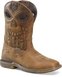 Double-H Boots Men's 11” Phantom Rider Lycan Composite Toe Waterproof Roper Work Boot Brown - DH5398