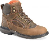 Double-H Boots Men’s 6” Phantom Rider Brigand Composite Toe Waterproof ICE™ Lacer Work Boot Brown - DH5424