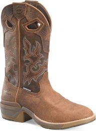 Double-H Boots Men’s 12” Vengeance Soft Toe EH Waterproof ICE™ Western Work Boot Brown - DH5427