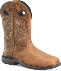 Double-H Boots Men’s 11” Phantom Rider Lonetree Composite Toe ESD Non-Metallic Roper Work Boot Dark Brown - DH5432