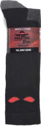 Phantom Rider Men's Tall Black Socks (2 pairs) Black - DH602D