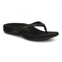 Vionic Women's Dillon Shine Toe Post Sandals Black Rhinestone - I8006F1001