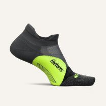 Feetures Unisex Elite Light Cushion No Show Tab Socks Midnight Neon - E5023680