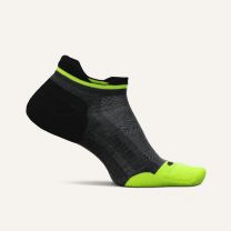 Feetures Unisex Elite Max Cushion No Show Tab Socks Midnight Neon - EC5010680