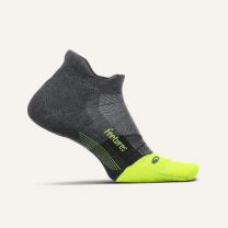 Feetures Unisex Elite Max Cushion No Show Tab Socks Glowing Grey - EC50499