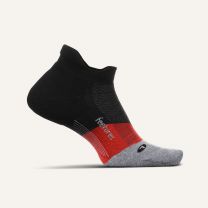 Feetures Unisex Elite Max Cushion No Show Tab Socks Bounce Black - EC50501