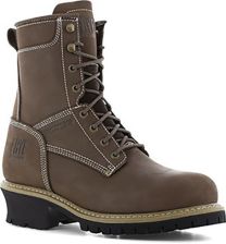 FRYE Supply Men's 8" Logger Waterproof Composite Toe Work Boot Dark Brown - FR40202