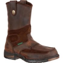 GEORGIA BOOT Men's 10" Athens Steel Toe Waterproof Wellington Work Boot Brown - G4603