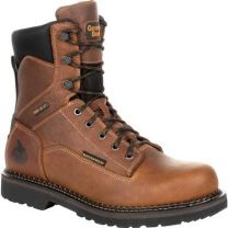 GEORGIA BOOT Men's 8" Georgia Giant Revamp Soft Toe Waterproof Work Boot Brown - GB00318