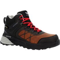 GEORGIA BOOT Men's 5" DuraBlend Sport Composite Toe Waterproof Hiker Work Boot Black/Brown - GB00594