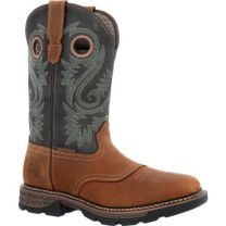 GEORGIA BOOT Men's 11" Carbo-Tec FLX Soft Toe Waterproof Pull-On Work Boot Brown - GB00620