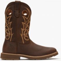 Georgia Boot Men's Core 37 11" Western Pull-On Steel Toe Work Boot Brown - GB00727