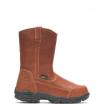 HYTEST Unisex Apex Waterproof Metatarsal Guard Composite Toe Wellington Work Boot Brown - K15261