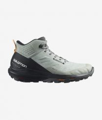 Salomon Men's Outpulse Mid GORE-TEX Hiking Boot Wrought Iron/Black/Vibrant Orange - L41588900