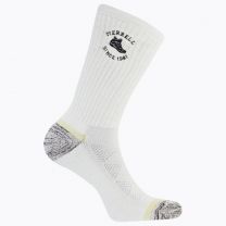 Merrell Unisex Moab Hiking Crew Socks White (1 pair) - MEA33670C1B4001-WHITE