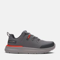 Timberland PRO Men's Intercept Steel Toe Athletic Work Shoe Grey/Red - TB0A5ZM3065