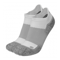 OS1st Unisex Wellness Performance No Show Socks Steel White - OS1-3854W