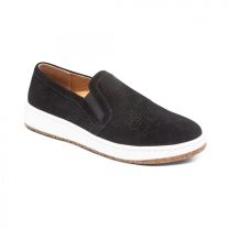 Aetrex Women's Kenzie Slip-On Comfort Sneaker Black Croc - PC110W