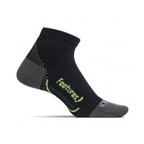 Feetures Unisex Plantar Fasciitis Relief Sock Ultra Light Quarter Black - PF25013