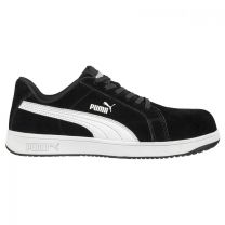 PUMA Safety Men's Iconic Suede Composite Toe EH Work Shoe Black Suede - 640015