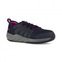 Reebok Work Women's Astroride Steel Toe ESD Athletic Work Shoe Navy/Purple - RB308