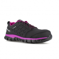 Reebok Work Women's Sublite Cushion Composite Toe Athletic Work Shoe Black/Pink - RB491