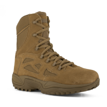 Reebok Work Men's 8" Rapid Response Soft Toe Stealth Boot with Side Zipper Coyote - RB8977