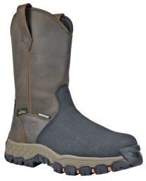 HOSS Men's 11" Recon XRD Met Composite Toe Internal Metatarsal Guard Waterproof Wellington Work Boot Brown/Black - 94031