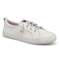 Sperry Women's Crest Vibe Leather Sneaker White - STS84549