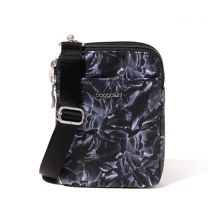 Baggallini Modern Take Two Crossbody Black Divine Rose Twill  - TBM869-B1089