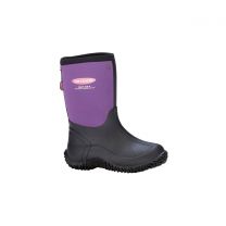 Dryshod Kids' Tuffy All Season Outdoor Sport Boot Black/Purple- TUF-KD-PP