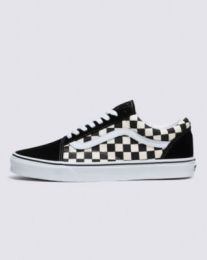 Vans Primary Check Old Skool Sneakers (Black/White) Unisex Checkerboard Shoes