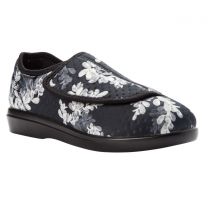 Propet Women's Cush N Foot Slipper Black Floral - W0206BFL