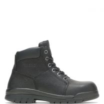 WOLVERINE Men's 6" Marquette Steel Toe Work Boot Black -  W04714