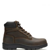 WOLVERINE Men's 6" Carlsbad Steel Toe Waterproof Work Boot Brown - W231123