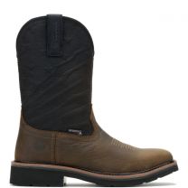 Wolverine 10" Men's Rancher Flag LX Square Toe Steel Toe Waterproof Wellington Work Boot Black - W241185