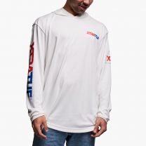 XTRATUF Unisex Hoodie Bright White - XALSH100