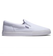 DC Shoes Men's Manual Slip-on Shoes White - ADYS300645-WHT