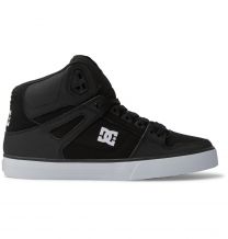DC Shoes Men's Pure High-Top Shoes Black/Black/White - ADYS400043-BLW