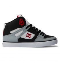 DC Shoes Men's Pure High-Top Shoes Black/Grey/Red - ADYS400043-BYR