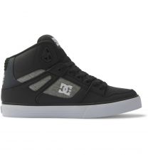 DC Shoes Men's Pure High-Top Shoes Black/White/Armor - ADYS400043-KWA