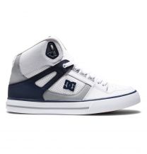 DC Shoes Men's Pure High-Top Shoes White/Navy - ADYS400043-WNY