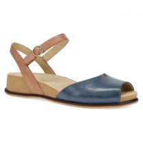 Dansko Women's Cass Sandal Blue/Tan Leather - 7801050300